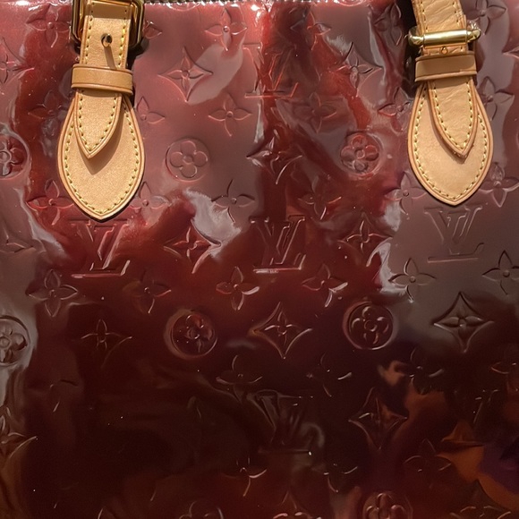 Authentic vintage Louis Vuitton Houston tote bag in dark red vernis - Picture 2 of 16